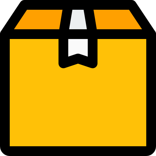 caja de entrega Pixel Perfect Lineal Color icono