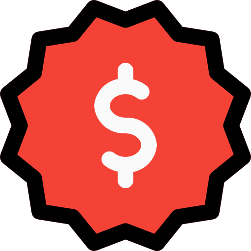 dollar Pixel Perfect Lineal Color icon