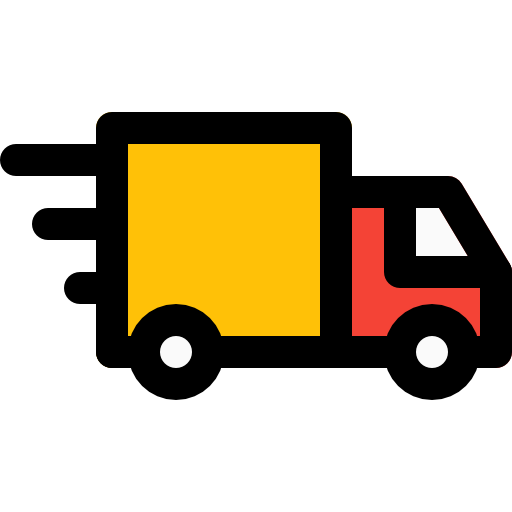 ciężarówka dostawcza Pixel Perfect Lineal Color ikona