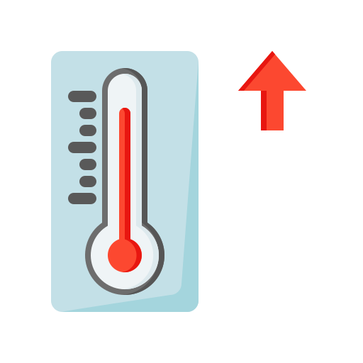 hoge temperatuur Generic Flat icoon