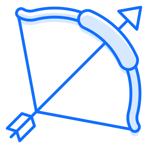 pfeil und bogen Generic Blue icon