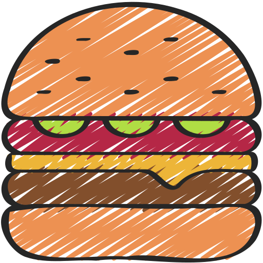 burger Juicy Fish Sketchy icon