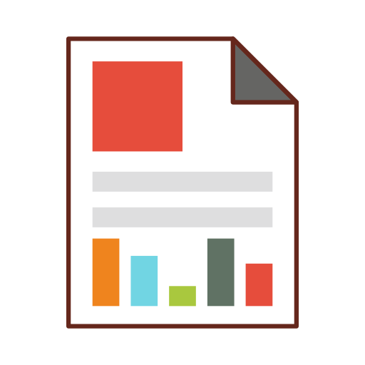 데이터 보고서 Generic Outline Color icon