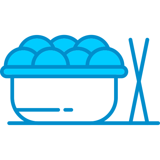 Asian food Generic Blue icon