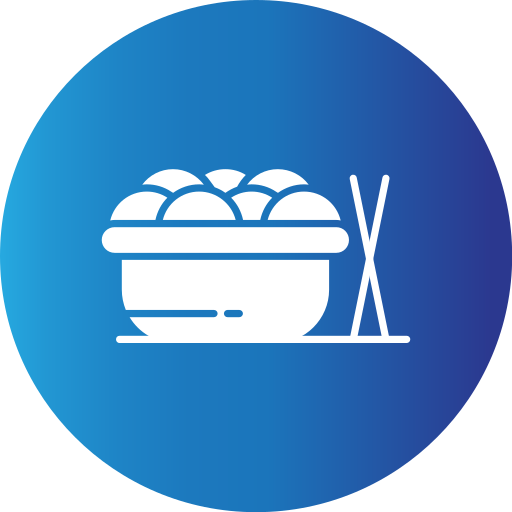 Asian food Generic Blue icon