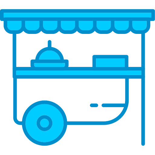 carrito de comida Generic Blue icono