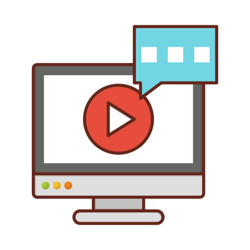 video-advertenties Generic Outline Color icoon