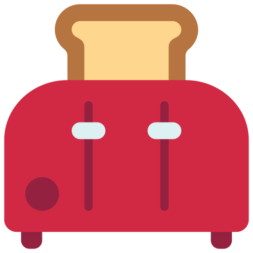 Toaster Juicy Fish Flat icon