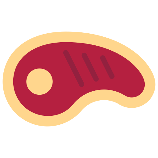 steak Juicy Fish Flat icon
