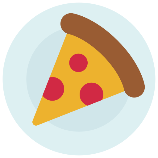 kawałek pizzy Juicy Fish Flat ikona