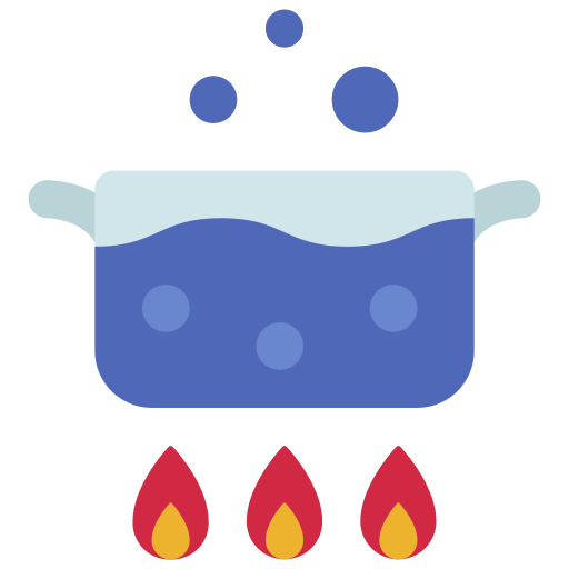 Boiling Juicy Fish Flat icon