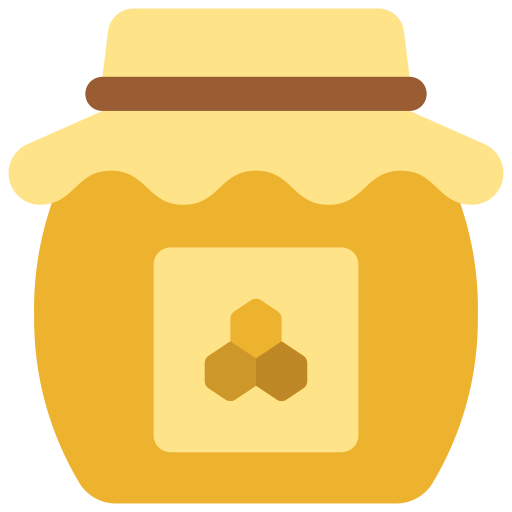 Honey jar Juicy Fish Flat icon