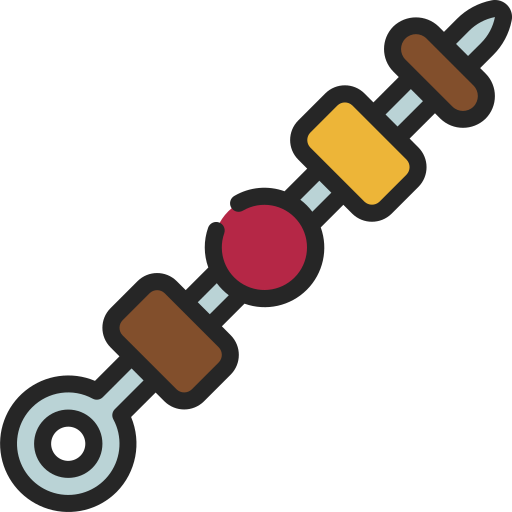Skewer Juicy Fish Soft-fill icon