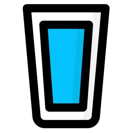 verre d'eau Generic Outline Color Icône