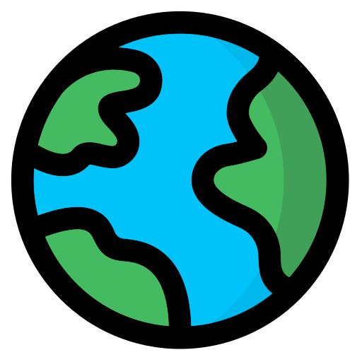 Earth Generic Outline Color icon