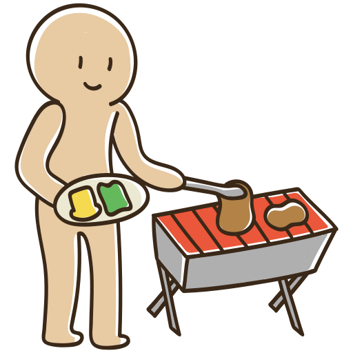 un barbecue Generic Hand Drawn Color Icône