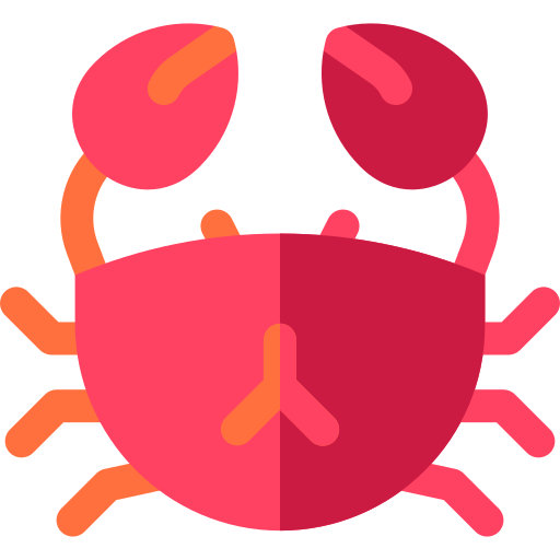 krabbe Basic Rounded Flat icon