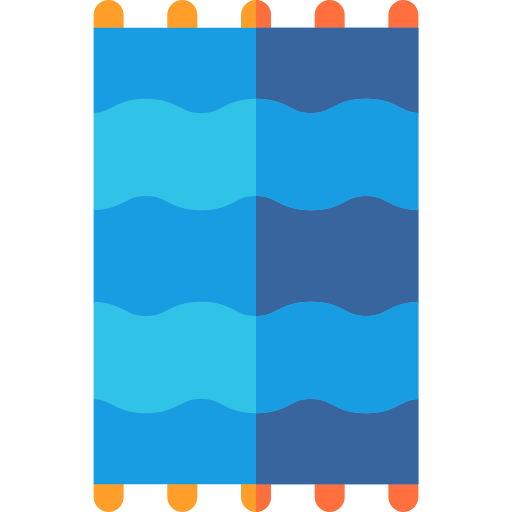 ręcznik plażowy Basic Rounded Flat ikona
