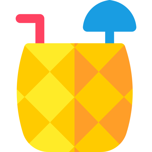 Piña colada Basic Rounded Flat icon