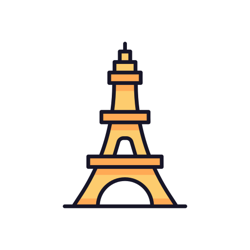 torre eiffel Generic Outline Color icono