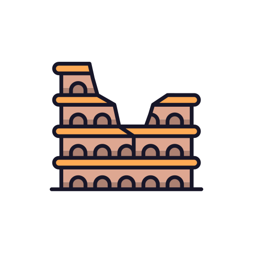 Colosseum Generic Outline Color icon
