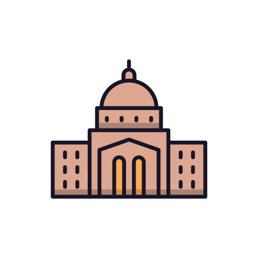 국회 의사당 Generic Outline Color icon