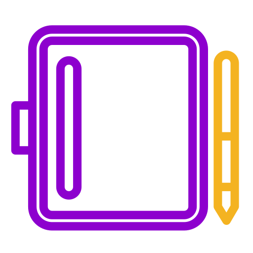펜 태블릿 Generic Outline Color icon