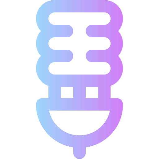 bombilla Super Basic Rounded Gradient icono