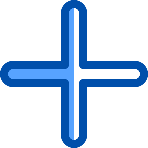 Positive sign Generic Blue icon