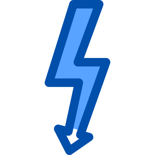 blikseminslag Generic Blue icoon