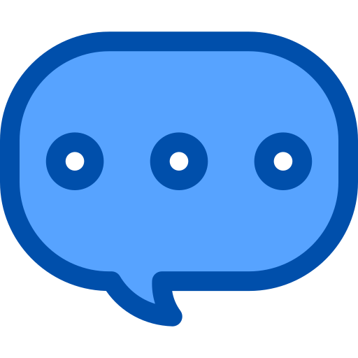 チャットボックス Generic Blue icon