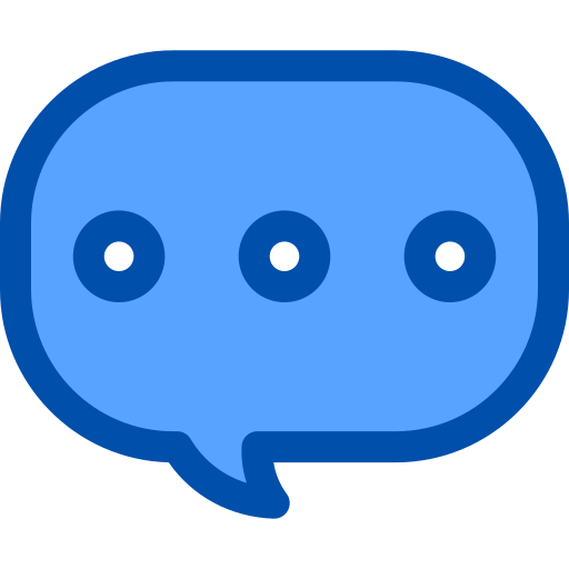 Chat box Generic Blue icon