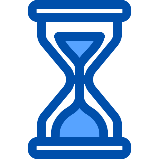 Sand clock Generic Blue icon