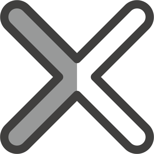 marca de la cruz Generic Grey icono