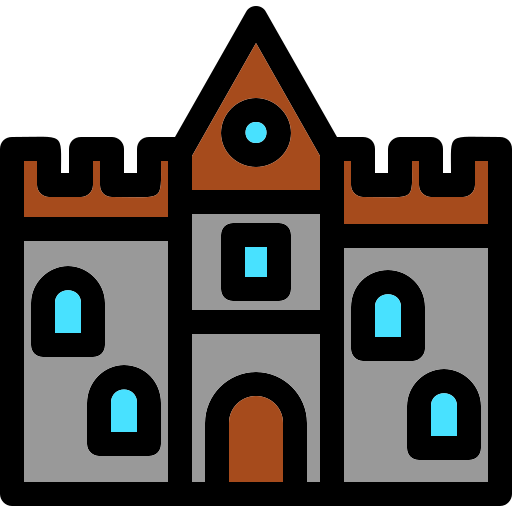 Castle Generic Outline Color icon