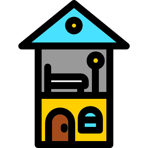 인형의 집 Generic Outline Color icon