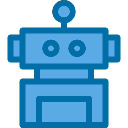 로봇 공학 Generic Blue icon
