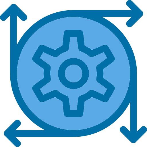 data transformatie Generic Blue icoon