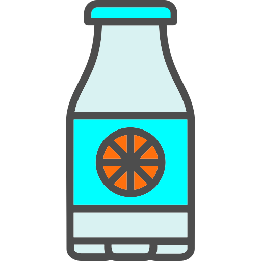 bottiglia di succo Generic Outline Color icona
