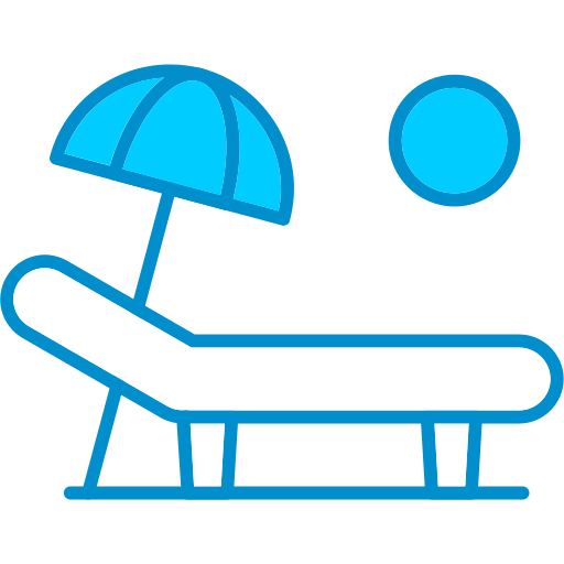 해변 의자 Generic Blue icon