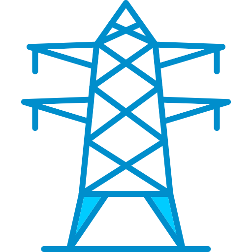 torre elétrica Generic Blue Ícone