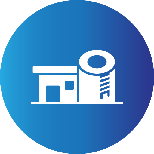 Storage tank Generic Blue icon