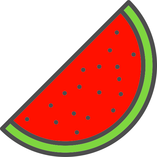 Water melon Generic Outline Color icon