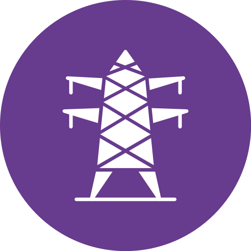 torre eléctrica Generic Flat icono