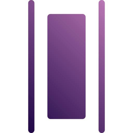 allineamento verticale Generic Flat Gradient icona