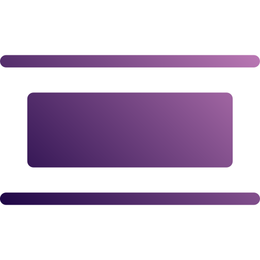 horizontale ausrichtung Generic Flat Gradient icon