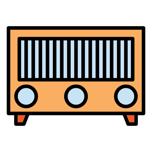 오래된 라디오 Generic Outline Color icon