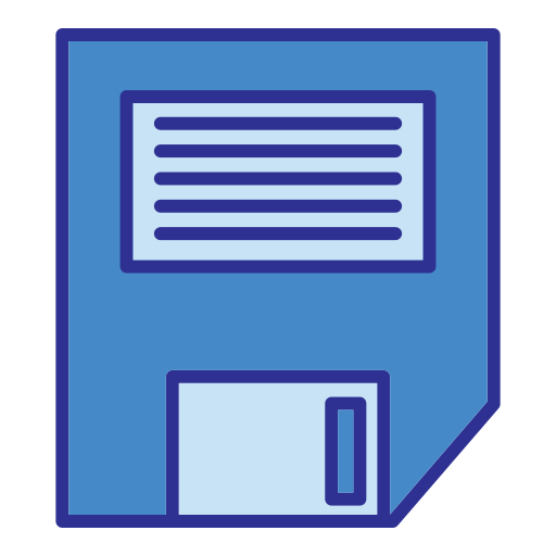Diskette Generic Blue icon