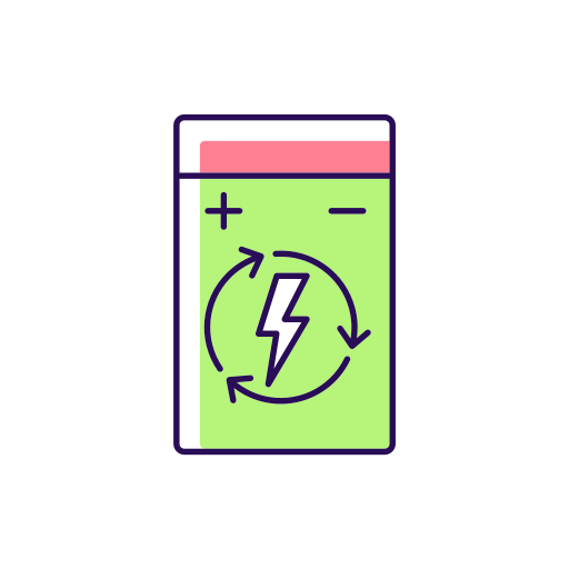 accumulatore di energia Generic Color Omission icona