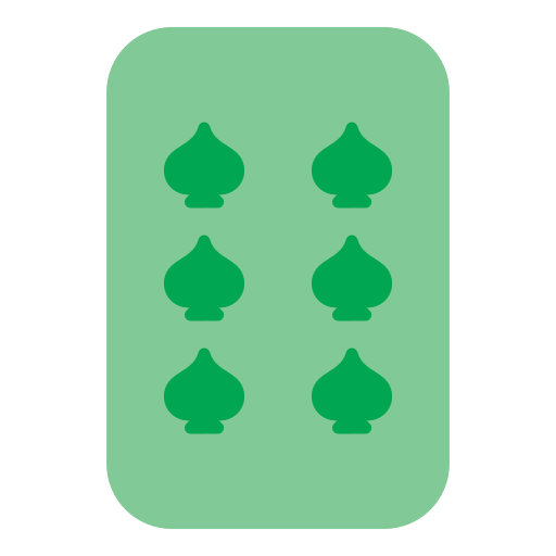 Six of spades Generic Flat icon